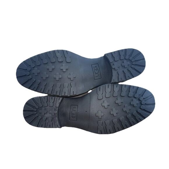 UGG Sz 7 Suede Leather Ankle Boots Womens Aureo II Slate Grey NWOT - Picture 9 of 9